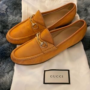 Gucci Suede Horsebit Loafers 36.5
